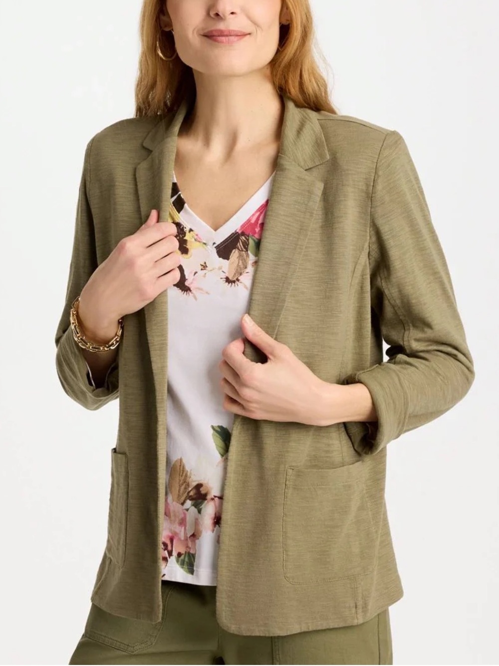 Chico's Black blazer cotton slub knit Open-Front Draped Blazer Women’s XXL NWT
